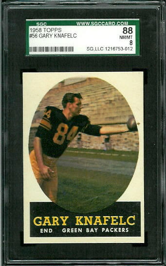 Gary Knafelc - 1958 Topps #56 - SGC 88
