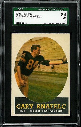 Gary Knafelc - 1958 Topps #56 - SGC 84