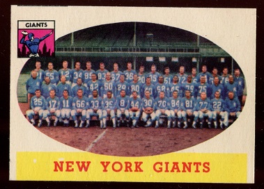 Giants team - 1958 Topps #61 - ex+