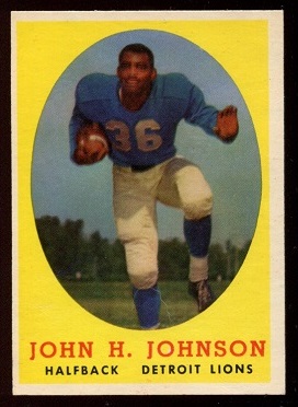 John Henry Johnson - 1958 Topps #75 - exmt