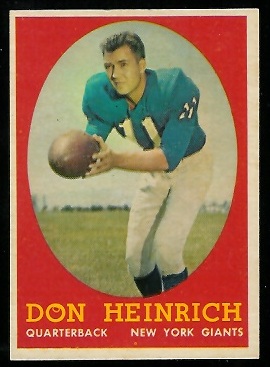 Don Heinrich - 1958 Topps #83 - nm