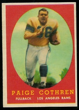 1958 Topps #92 - Paige Cothren - exmt