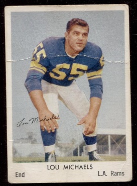 1959 Bell Brand Rams #18 - Lou Michaels - fair