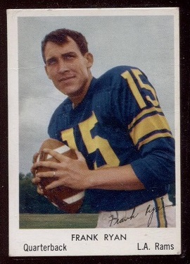 1959 Bell Brand Rams #3 - Frank Ryan - vg