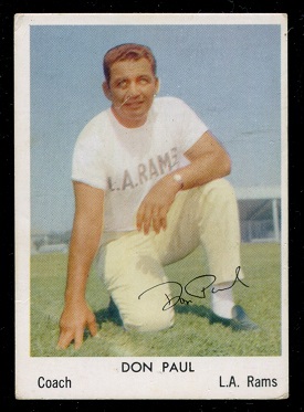 1959 Bell Brand Rams #39 - Don Paul - vg