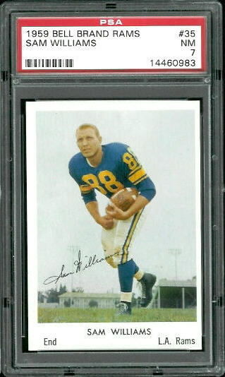 Sam Williams - 1959 Bell Brand Rams #35 - PSA 7