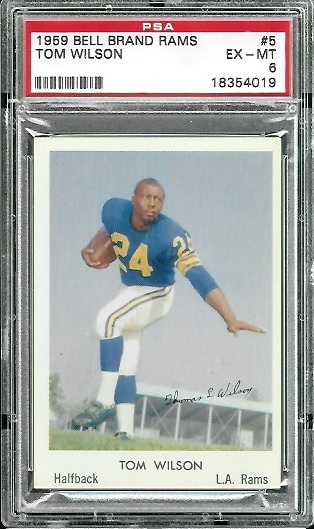 Tom Wilson - 1959 Bell Brand Rams #5 - PSA 6