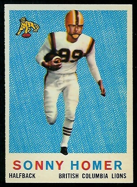 Sonny Homer - 1959 Topps CFL #13 - nm