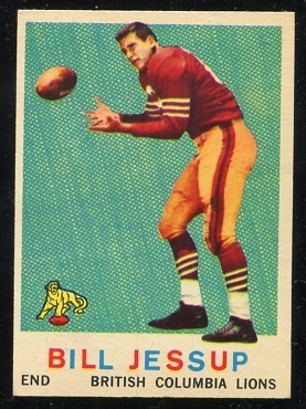 1959 Topps CFL #14 - Bill Jessup - exmt