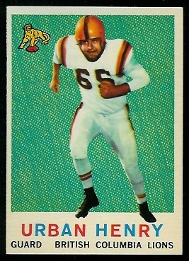 Urban Henry - 1959 Topps CFL #17 - nm