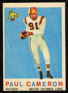 Paul Cameron - 1959 Topps CFL #18 - nm oc