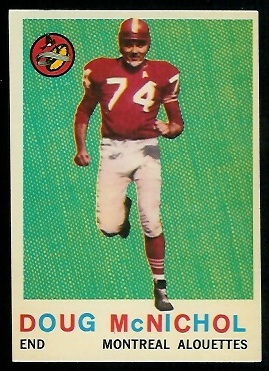 1959 Topps CFL #32 - Doug McNichol - nm