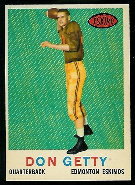 1959 Topps CFL #39 - Don Getty - nm