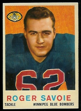 Roger Savoie - 1959 Topps CFL #4 - exmt