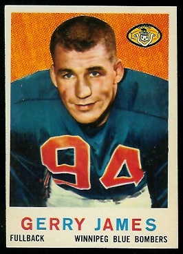 Gerry James - 1959 Topps CFL #7 - nm