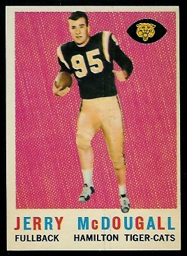 1959 Topps CFL #70 - Gerry McDougall - exmt