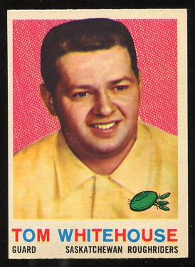 1959 Topps CFL #85 - Tom Whitehouse - exmt
