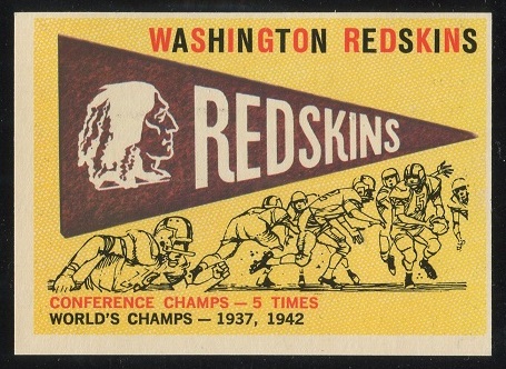 1959 Topps #168 - Redskins Pennant - nm-mt oc