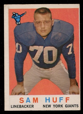 Sam Huff - 1959 Topps #51 - ex+