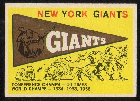 1959 Topps #53 - Giants Pennant - ex
