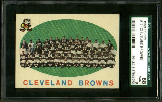 Cleveland Browns Team - 1959 Topps #161 - SGC 88