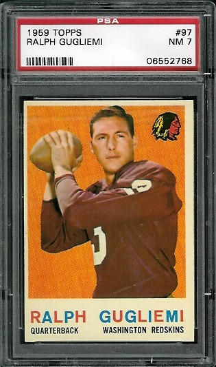 Ralph Guglielmi - 1959 Topps #97 - PSA 7