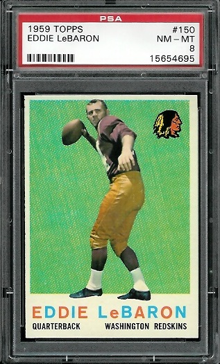 Eddie LeBaron - 1959 Topps #150 - PSA 8