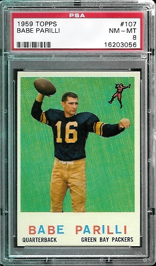 Babe Parilli - 1959 Topps #107 - PSA 8