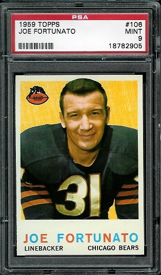 Joe Fortunato - 1959 Topps #106 - PSA 9