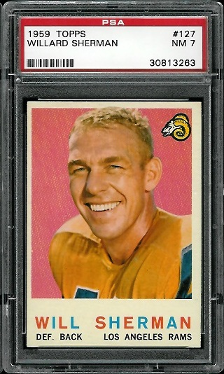Will Sherman - 1959 Topps #127 - PSA 7