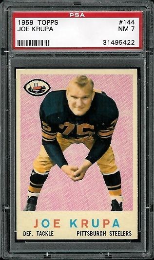 Joe Krupa - 1959 Topps #144 - PSA 7