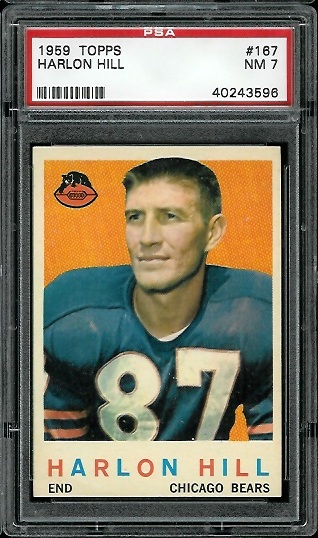 Harlon Hill - 1959 Topps #167 - PSA 7