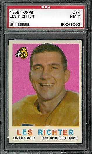 Les Richter - 1959 Topps #84 - PSA 7