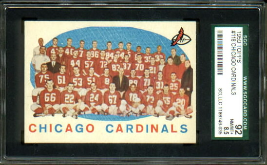 Cardinals Team - 1959 Topps #118 - SGC 92