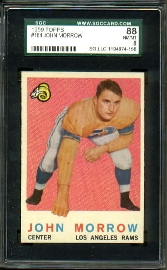 John Morrow - 1959 Topps #164 - SGC 88