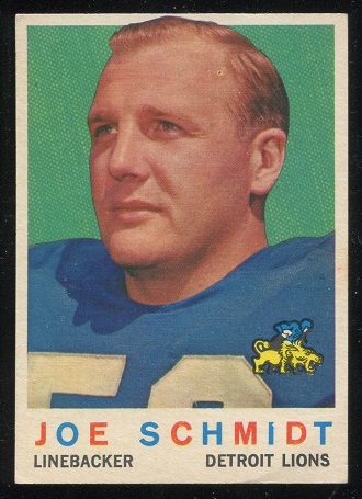 Joe Schmidt - 1959 Topps #6 - nm