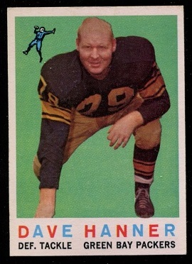 1959 Topps #64 - Dave Hanner - exmt