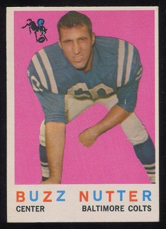 1959 Topps #78 - Buzz Nutter - exmt
