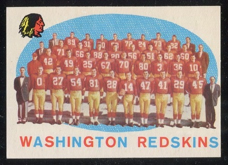 1959 Topps #91 - Washington Redskins Team - nm+ oc