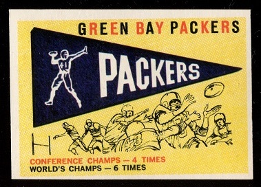 1959 Topps #98 - Packers Pennant - exmt