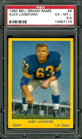 Buck Lansford - 1960 Bell Brand Rams #8 - PSA 6.5