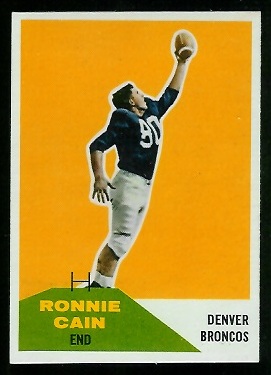 Ronnie Cain - 1960 Fleer #114 - vg-ex