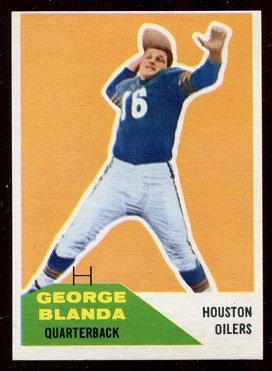 George Blanda - 1960 Fleer #58 - nm+ oc
