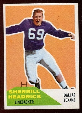Sherrill Headrick - 1960 Fleer #59 - nm