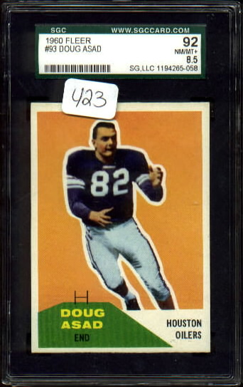 Doug Asad - 1960 Fleer #93 - SGC 92