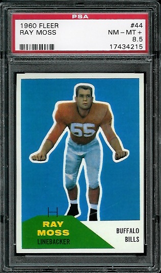 Ray Moss - 1960 Fleer #44 - PSA 8.5