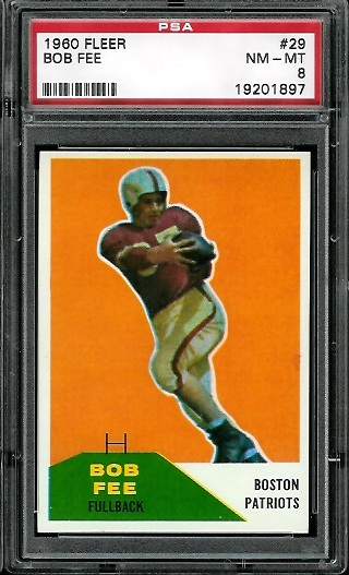 Bob Fee - 1960 Fleer #29 - PSA 8