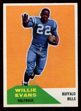 Willie Evans - 1960 Fleer #65 - nm