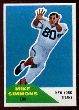 1960 Fleer #68 - Mike Simmons - nm+