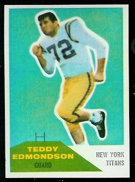 1960 Fleer #91 - Teddy Edmondson - nm+